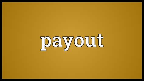 payout meaning in tagalog|Pay Meaning .
